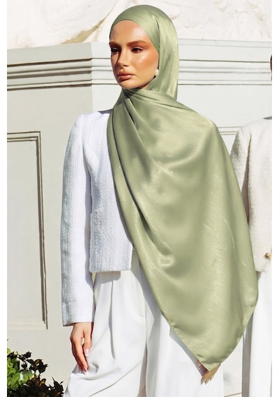 Olcay İpek Organze Abiye Şal Mint 105