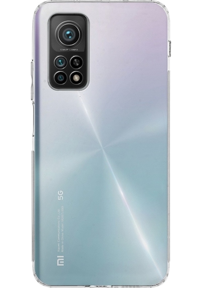 Xiaomi Mi 10T Pro Kamera Korumalı Tıpalı Şeffaf Silikon Kılıf