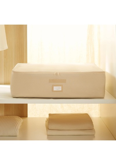 Ocean Home Textile Mega Boy Bej Balıksırtı Baza Altı Hurç 74 X 46 X 22 Cm Çok Renkli