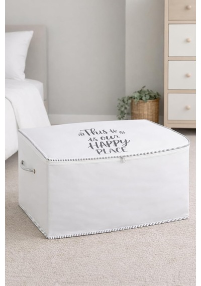 İpli Baskılı Yorgan Yastık Kıyafet Hurcu Düzenleyici Organizer Hurç Yorgan 75 X 45 X 45 Diğer
