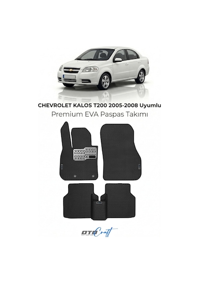 Chevrolet Kalos T200 2005-2008 Araca Özel 3d Havuzlu Eva Paspas Tam Set 5 Parça