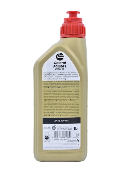 Castrol Power1 10w-40 4t 4 Zamanlı Motosiklet Motor Yağı 1 Litre Jaso Ma2