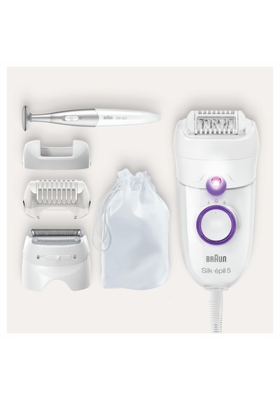 Braun Silk-épil 5 5825 3'ü 1 Arada Kablolu Kuru Kullanım Epilatör + Bikini Trimmer