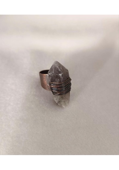 Hdmarketim Doğal Drusy Taş Çelik Ayarlanabilir Unisex Yüzük Çok Renkli