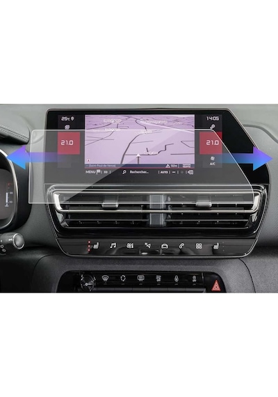 Citroen C5 Aircross 10 İnç Multimedya Ekran Koruyucu Şeffaf