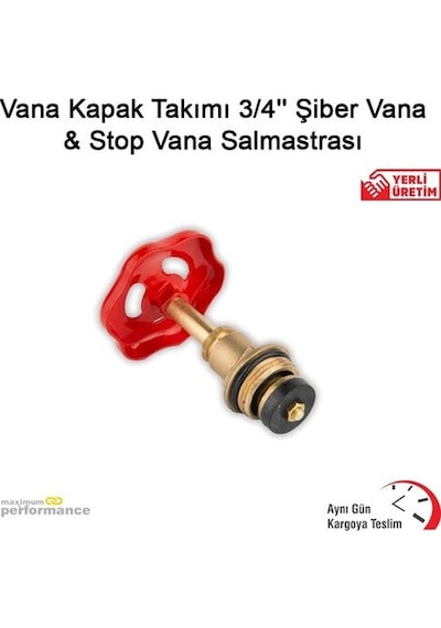 KALİTE - Vana Kapak Takımı 3/4'''' Şiber Vana & Stop Vana Salmast