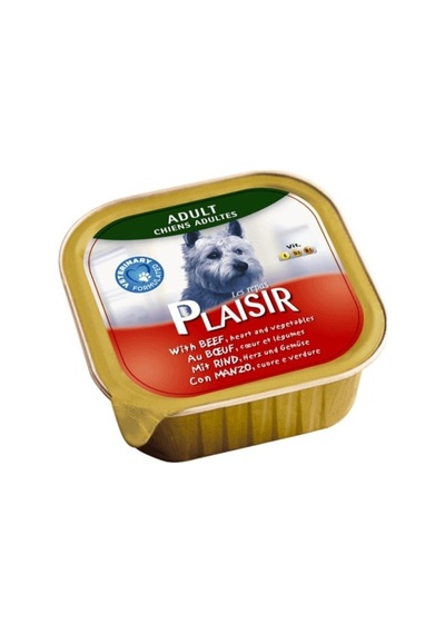 Plaisir Plaısır Biftek Ve Sebzeli Yetişkin Ezme Köpek Konservesi 150 Gr