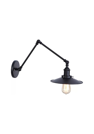 Riolight Siyah Üç Mafsallı Aplik Çap:23 Cm Siyah