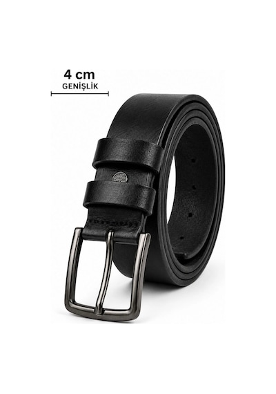 Novalisse Erkek Hakiki Deri 4 Cm Klasik Kemer Metal Tokalı Günlük Ve Klasik Kullanım Çoklu Renk