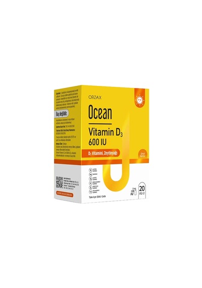 Ocean Vitamin D3 600ıu Oral Spray Takviye Edici Gıda 20 Ml