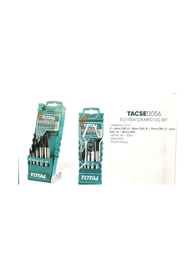 Total 5 Parça Ters Kılavuz Takımı Tacse0056