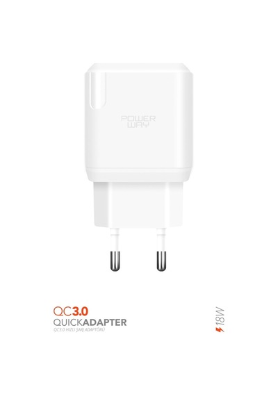 Qc3 Tüm Telefonlara Uyumlu 3.0 Amper 18W Hızlı Şarj Başlığı