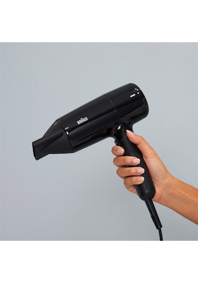 Braun Brhd225e Hd2.2 Iontec 2 Başlıklı 2200w Difüzörlü Siyah Saç Kurutma Makinesi