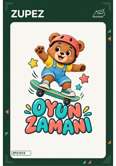 Oyun Zamanı 19x25 Cm Ütüyle Uygulanan Baskı Zpz1015 - 928156708