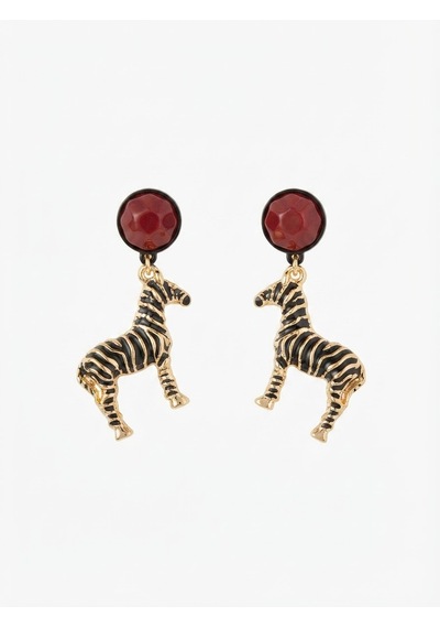 Zebra Figürlü Küpe Resimdeki