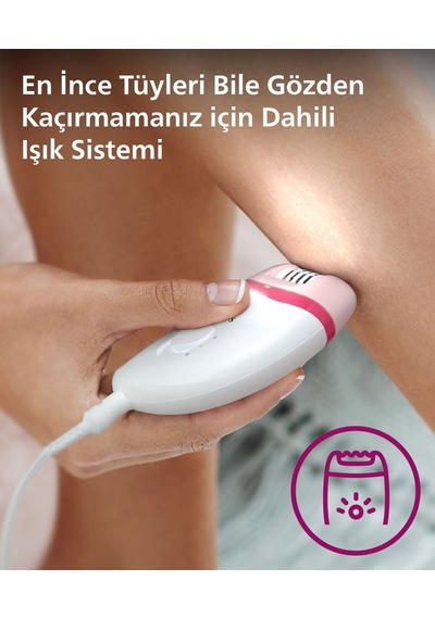 Bre255/05 Kablolu Epilatör,bacak İçin Kullanım,ışık Özellikli,3 Ek Parçalı,2 Hız Ayarı