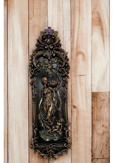 Kadın-çocuk Figürlü Duvar Aksesuarı 13x45 Cm