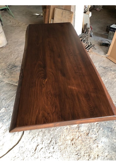 Bintaşmobilya Doğal Gürgen Ağacı Kütük Masa Üstü Tablası 70X140.Cm
