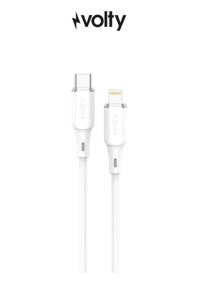 Type-c To Lightning Apple iPhone Uyumlu  Şarj Kablosu 30w Pd Hızlı Şarj, 480mbps, 1.2m Beyaz-v0207002