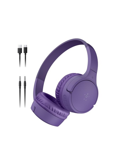 Belkin Soundform Mini Kids Lila Kulak Üstü Bluetooth Kulaklık - Outlet