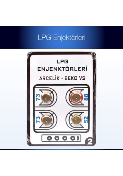 Lpg Ocak Memesi̇ Enjektör 4Lü Set Arçelik Beko Uyumlu Tüp - 231519842