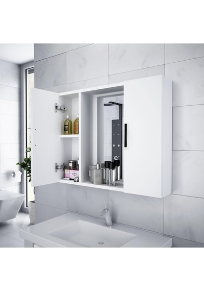 Alesta Life Aynalı Banyo Dolabı Beyaz