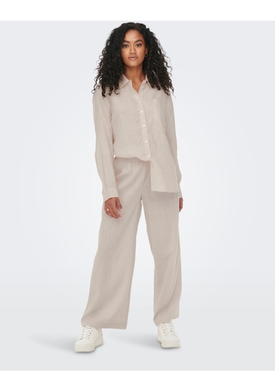 Only Onltokyo Hw Lınen Blend St Pant Pnt Noos Kadın Bej Pantolon - 15259590 Bej