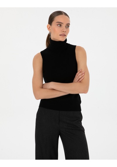 Pierre Cardin Kadın Siyah Kazak /triko 50316336-vr046 Siyah
