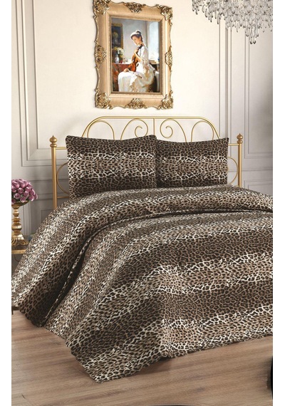 Çok Amaçlı 3 Parça Çift Kişilik Pike Takımı Leopar