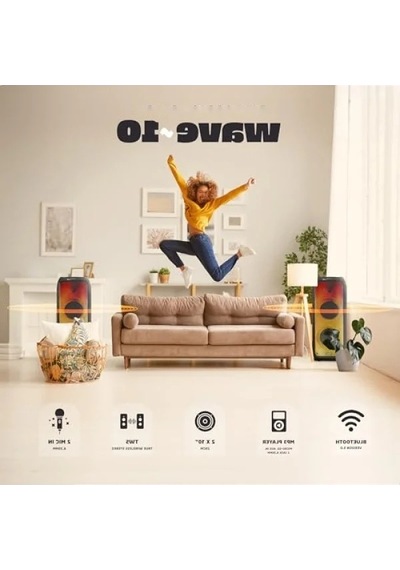 Çift Woofer Lı 10 İnç Aktif Hoparlör - 800w, Bluetooth