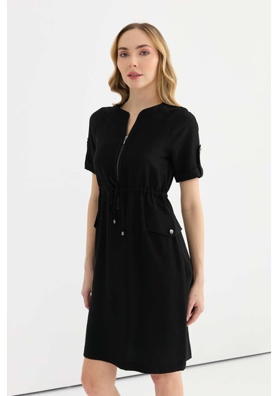 Selen Kadın Elbise 25ysl7571 Siyah