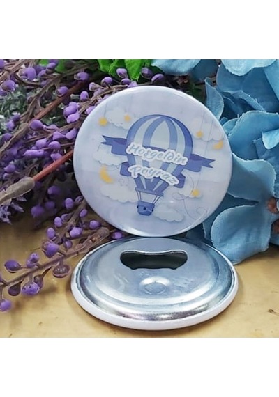 Uçan Balon Konsetp Baskılı Erkek Bebek Metal Magnet Açac 15 Adet