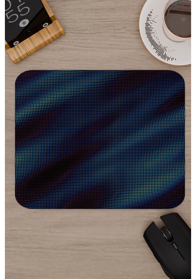 Glitch Kaymaz Dikişli Kauçuk Oyuncu Mousepad V1 - 22x18 Gaming Mouse Pad Fare Altlığı