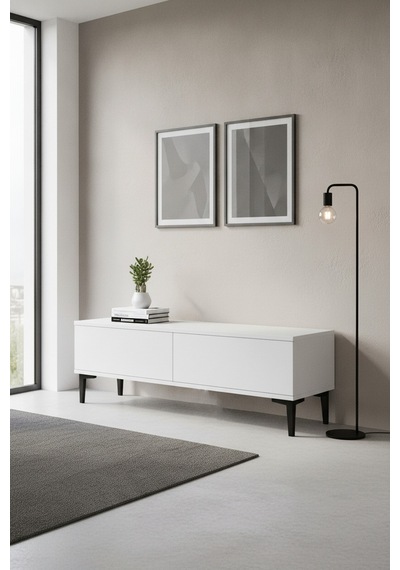 Tsa1299b Aplos Tv Sehpası Beyaz 120cm