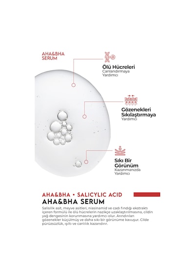 Aha & Bha Canlandırıcı,gözenek Sıkılaştırıcı Ve Nemlendirici Serum 50ml