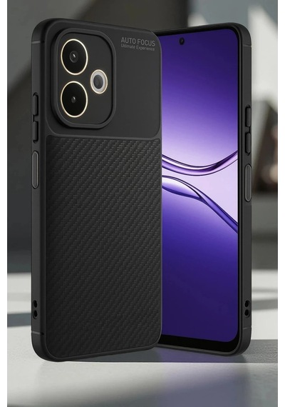 Oppo A5 Pro 4g Kılıf Auto Focus Karbon Kapak - Lacivert