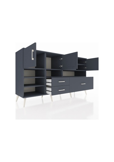 Kronos Konsol 8 Raflı 3 Çekmeceli 4 Kapaklı 176x59x99 Antrasit-an Antrasit-antrasit Kronos Konsol 8 Raflı 3 Çekmeceli 4 Kapaklı 176x59x99 Antrasit-an Antrasit-antrasit