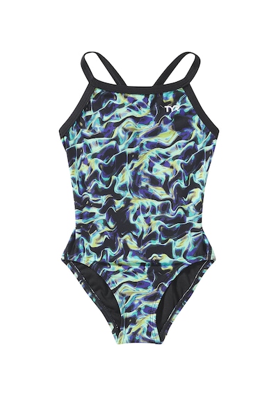 Tyr Durafast Elite Diamondfit Kız Çocuk Mayo - Energia Siyah
