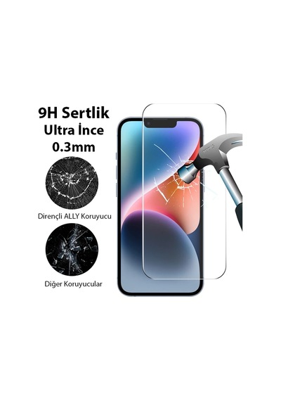 Ally İphone 15 Full Hd Tempered Kırılmaz Cam Ekran Koruyucu- 5775 Mh-hs0583-1920