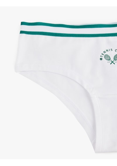 Koton Pamuklu Yüksek Bel Baskılı Çizgili Lastik Detaylı Hipster Külot Ekru 6slk30037mk Ekru Koton Pamuklu Yüksek Bel Baskılı Çizgili Lastik Detaylı Hipster Külot Ekru 6slk30037mk Ekru