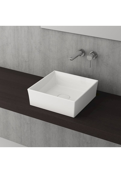 Bocchi Vessel Tezgah Üstü Lavabo 38x38 cm P. Beyaz 1173-061-0125