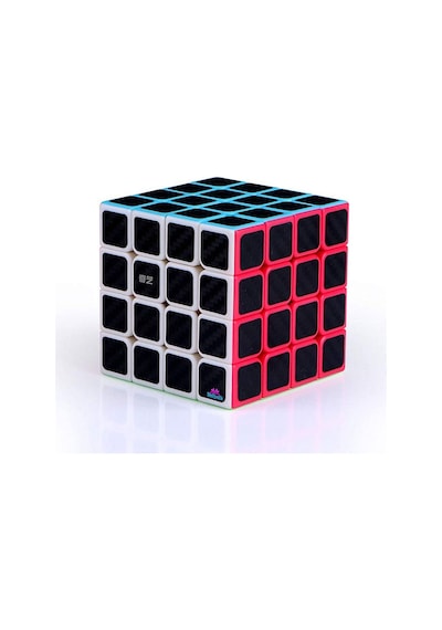 Qiyi Qiyuan S 4x4 Karbon Fiber Zeka Küpü Akıl Küpü Rübik Küp