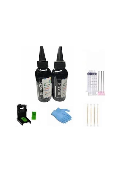 Hp 2060 Uyumlu Kartuş Dolum Mürekkep 2'li Siyah Paket Renksan 92258357