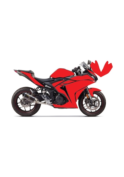 Yamaha Yzf R25 Kırmızı Parçalı Full Tek Renk Kırmızı Kaplama