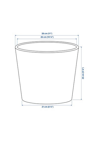 Ikea Sojaböna Toprak Saksı 24 Cm Beyaz