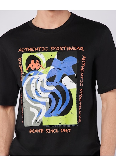 Kappa Hibbs Tee Erkek Siyah Comfort Tişört