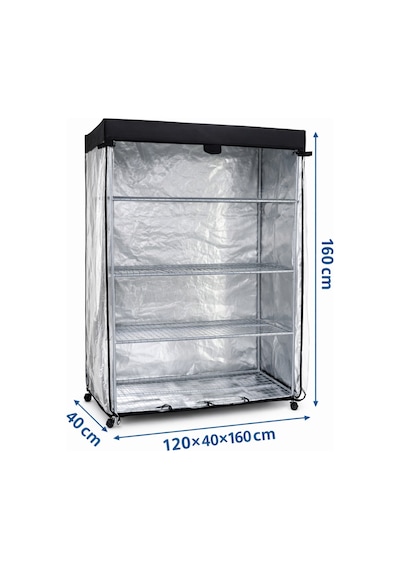 Sonicpro Bitki Yetiştirme Kabini 120x40x160 Microgreen Model Raflı Tekerli