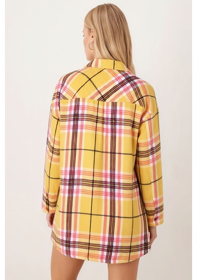 Armonika Kadın Hardal Erkek Yaka Yanları Yırtmaçlı Oversize Ceket Arm-26k001009 Armonika Kadın Hardal Erkek Yaka Yanları Yırtmaçlı Oversize Ceket Arm-26k001009