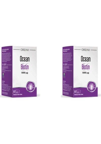 Ocean Biotin 5000 Mcg 60 Kapsül 2 Adet