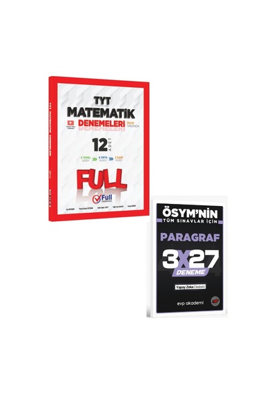 2027 Full Matematik 2027 Tyt Matematik 12 Li Deneme+ Evp Akademi Paragraf